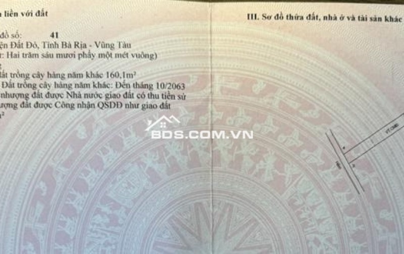 Chính chủ bán đất ở Bà Rịa Vũng Tàu